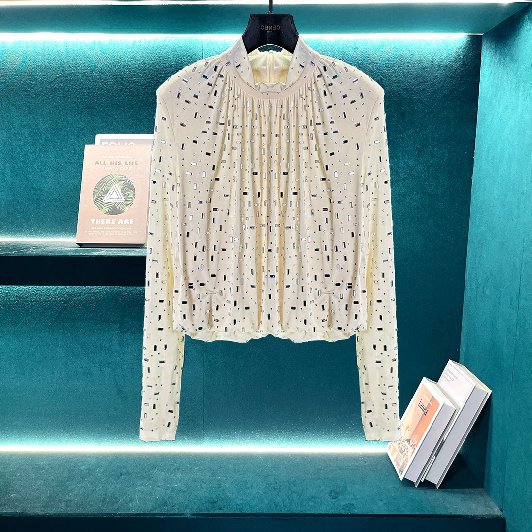 上衣小香风气质长袖时尚女士圆领A03054