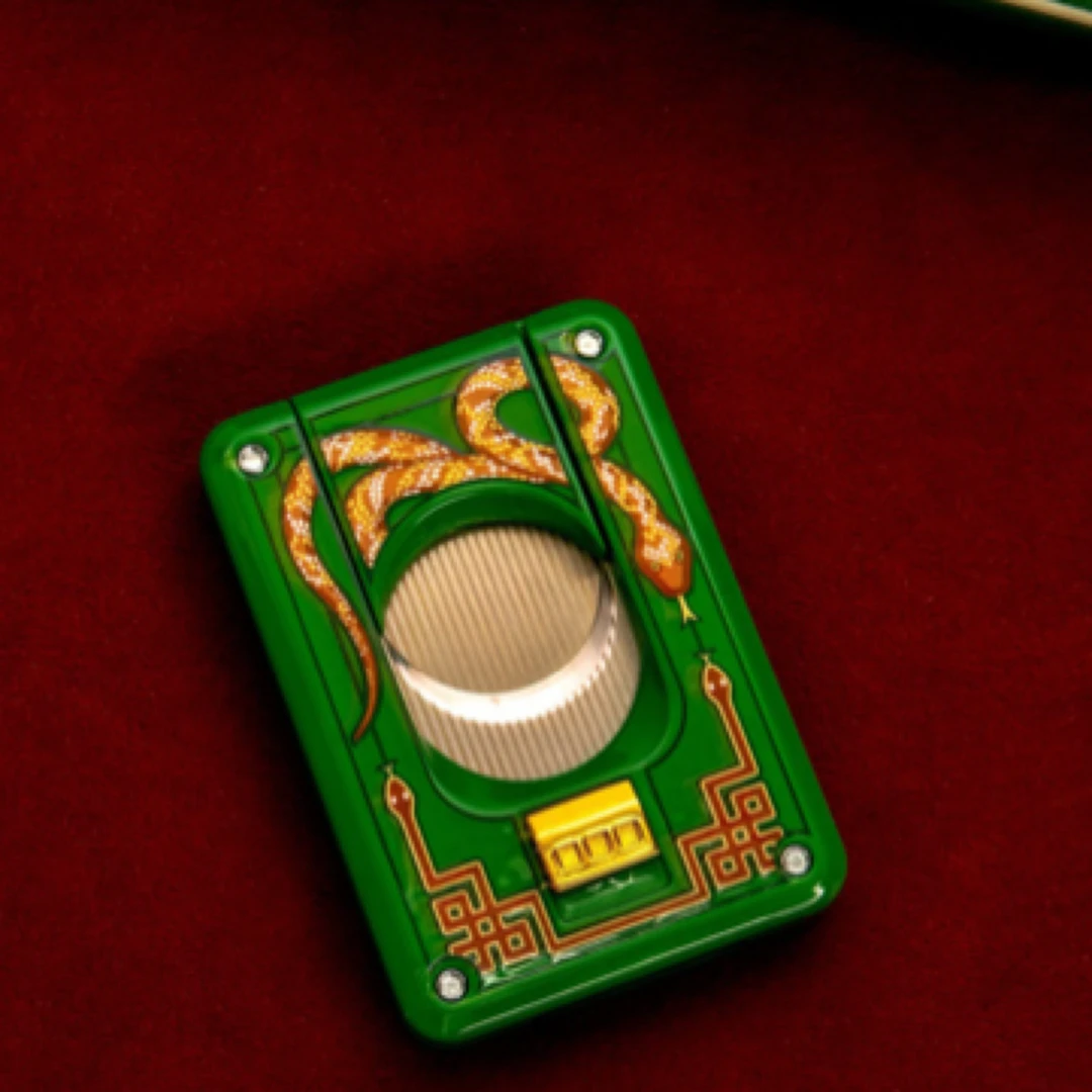 法国Elie Bleu蛇年生肖雪茄配件雪茄剪打火机雪茄套保湿盒