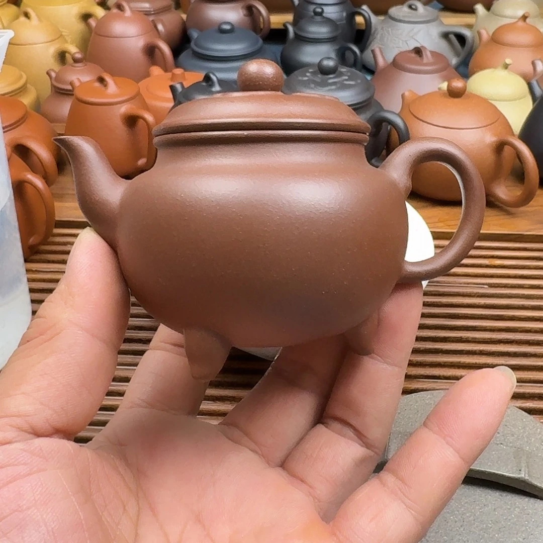 时***坤茶壶紫砂半手工制作