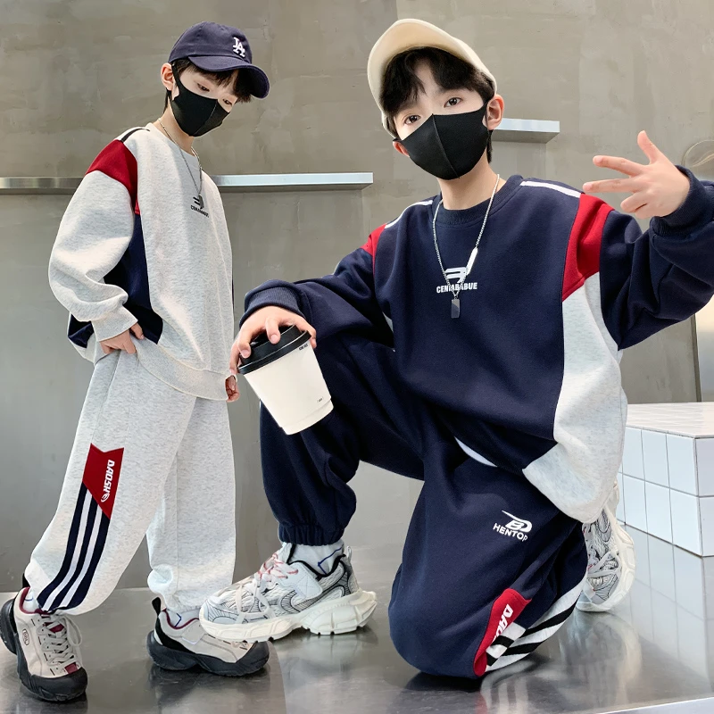 男童春秋款套装2025新款春季中大童休闲运动帅气男孩儿童装春款潮