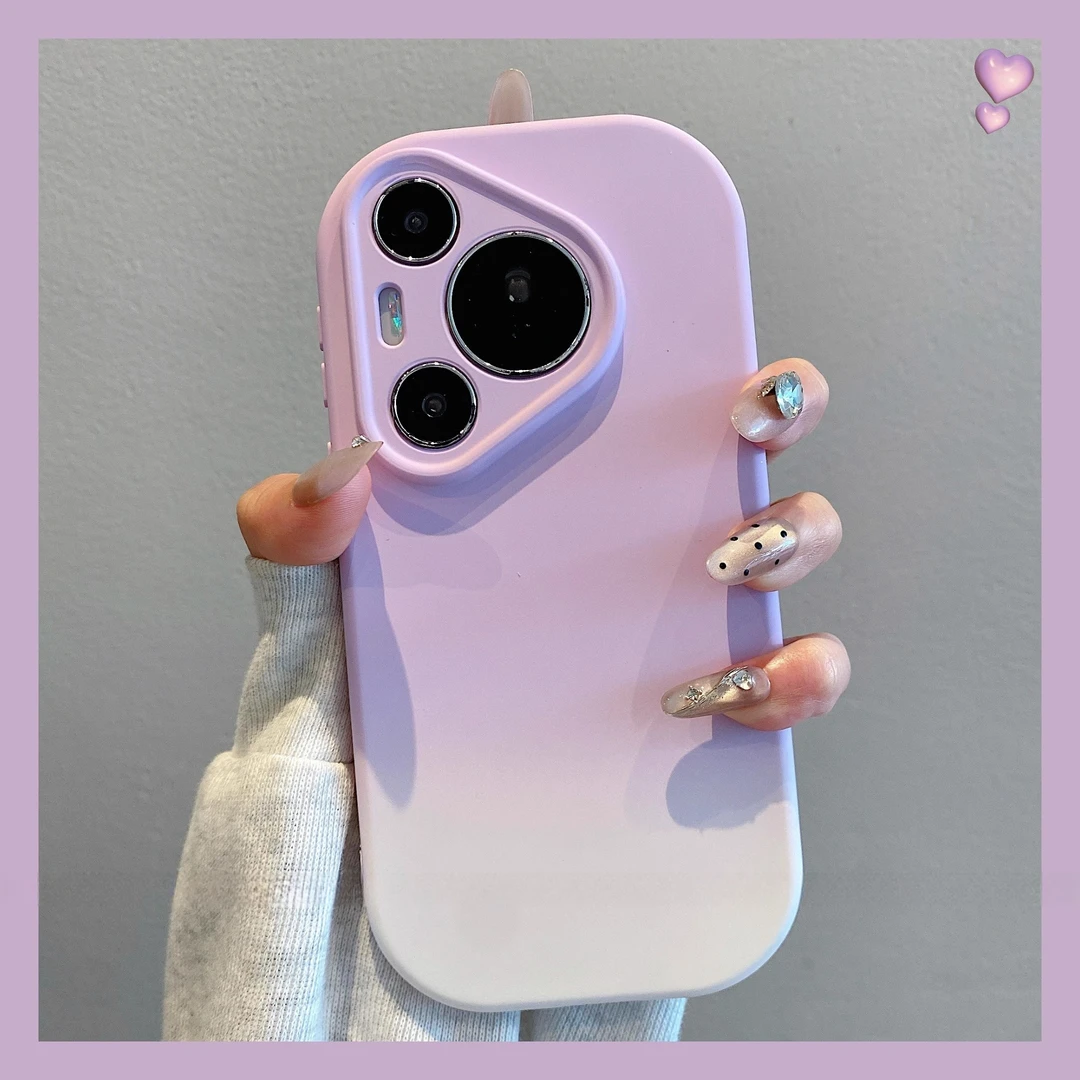 适用华为pura70pro+手机壳小清新晕染糖果色mate70/60/50pro女款