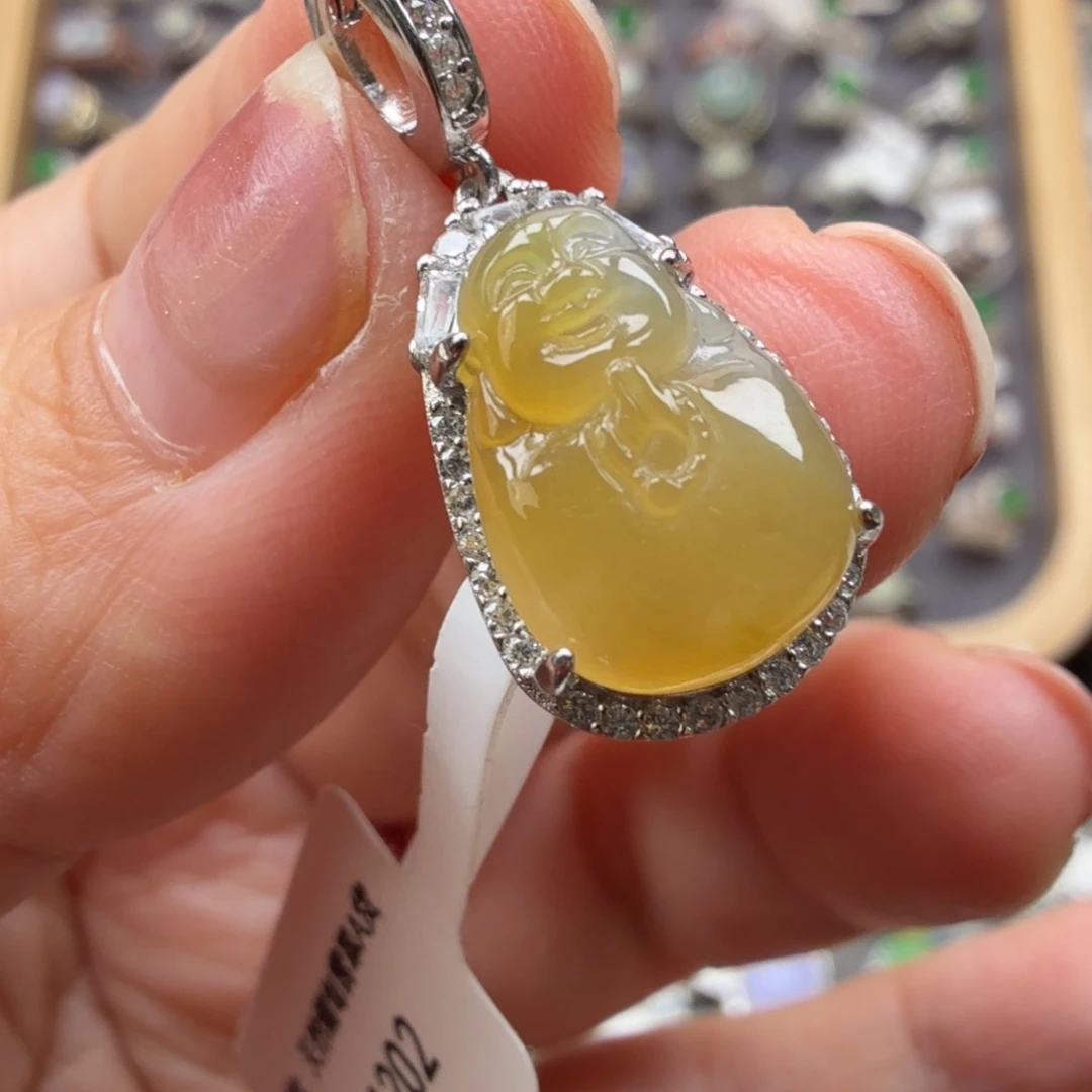 翡翠银S925镶嵌戒指8016