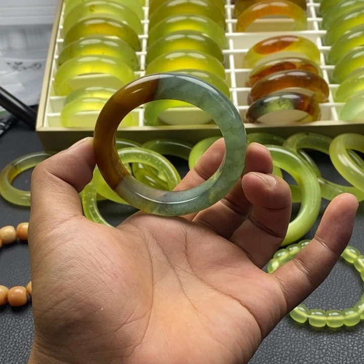 蛇纹石玉合金手镯54