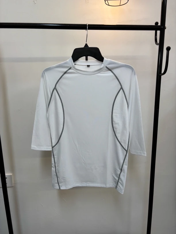 0280原单【户外七分袖】透气舒适高弹显瘦男女同款女装T健身上衣