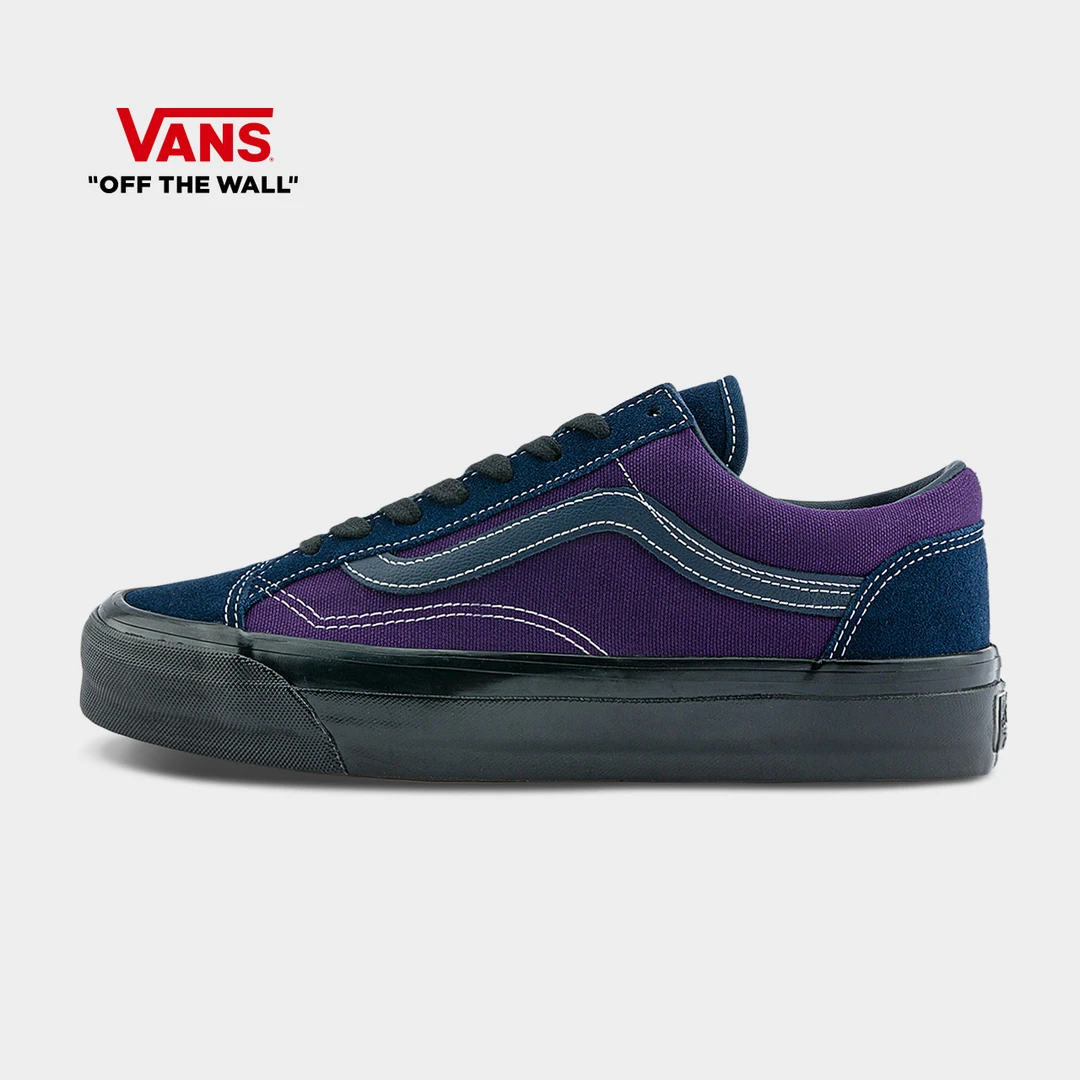 Vans范斯官方Premium LX Old Skool36蓝紫拼色复古男女板鞋D57ESD