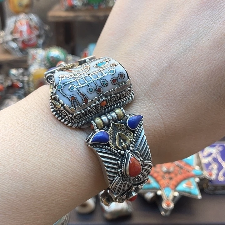 木质925银坤尼泊尔手工制作