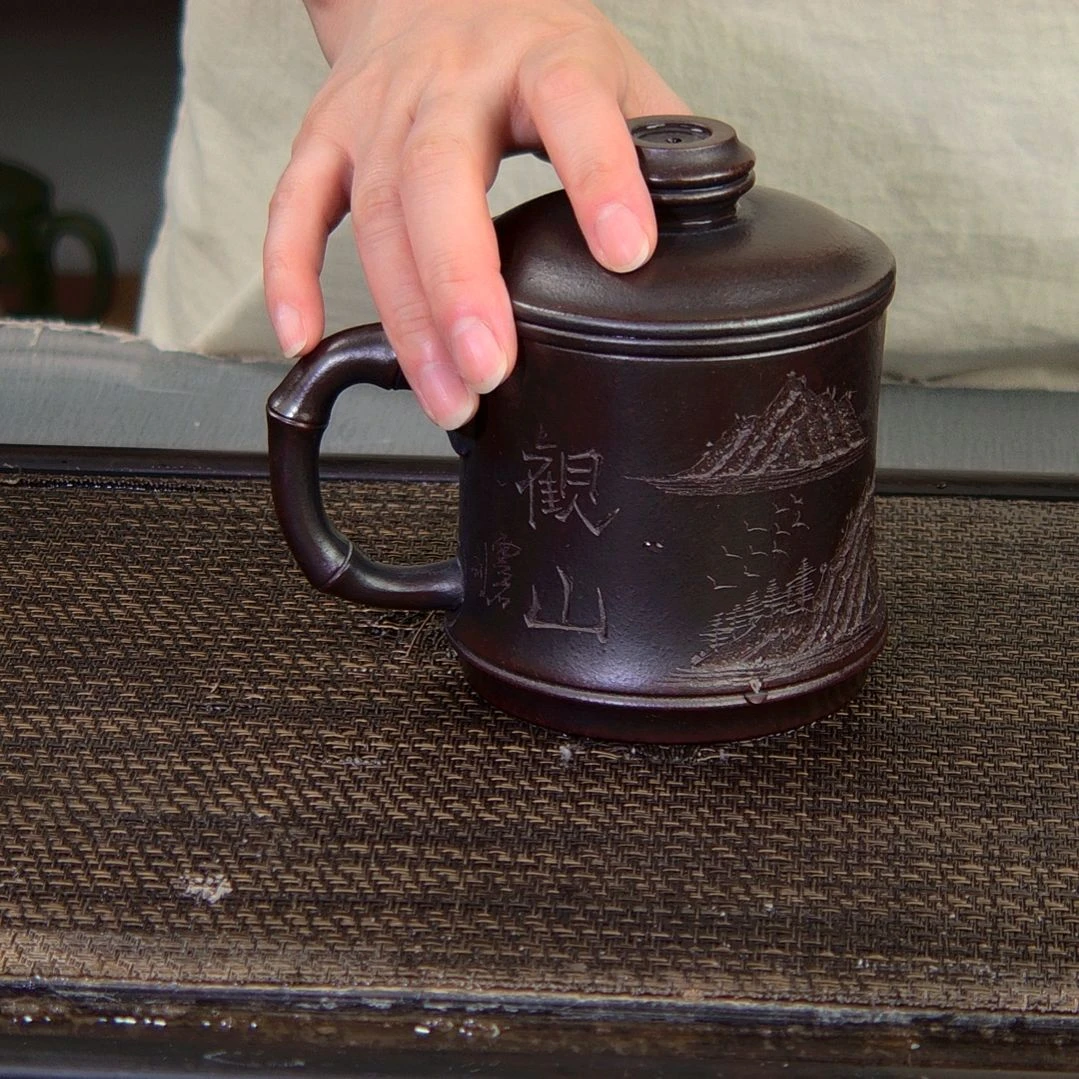 茶杯紫砂高货放漏