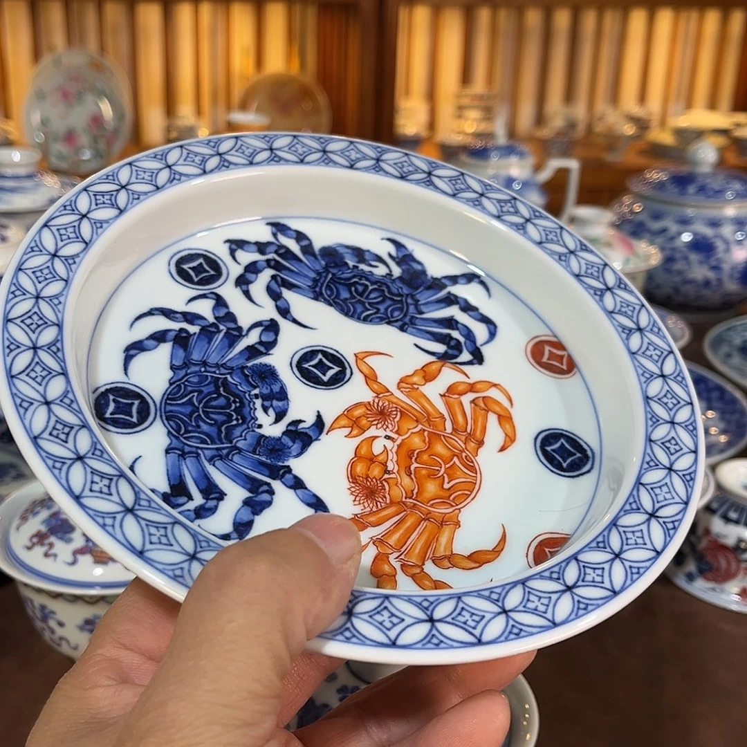 錡镇堂手工手绘壶承