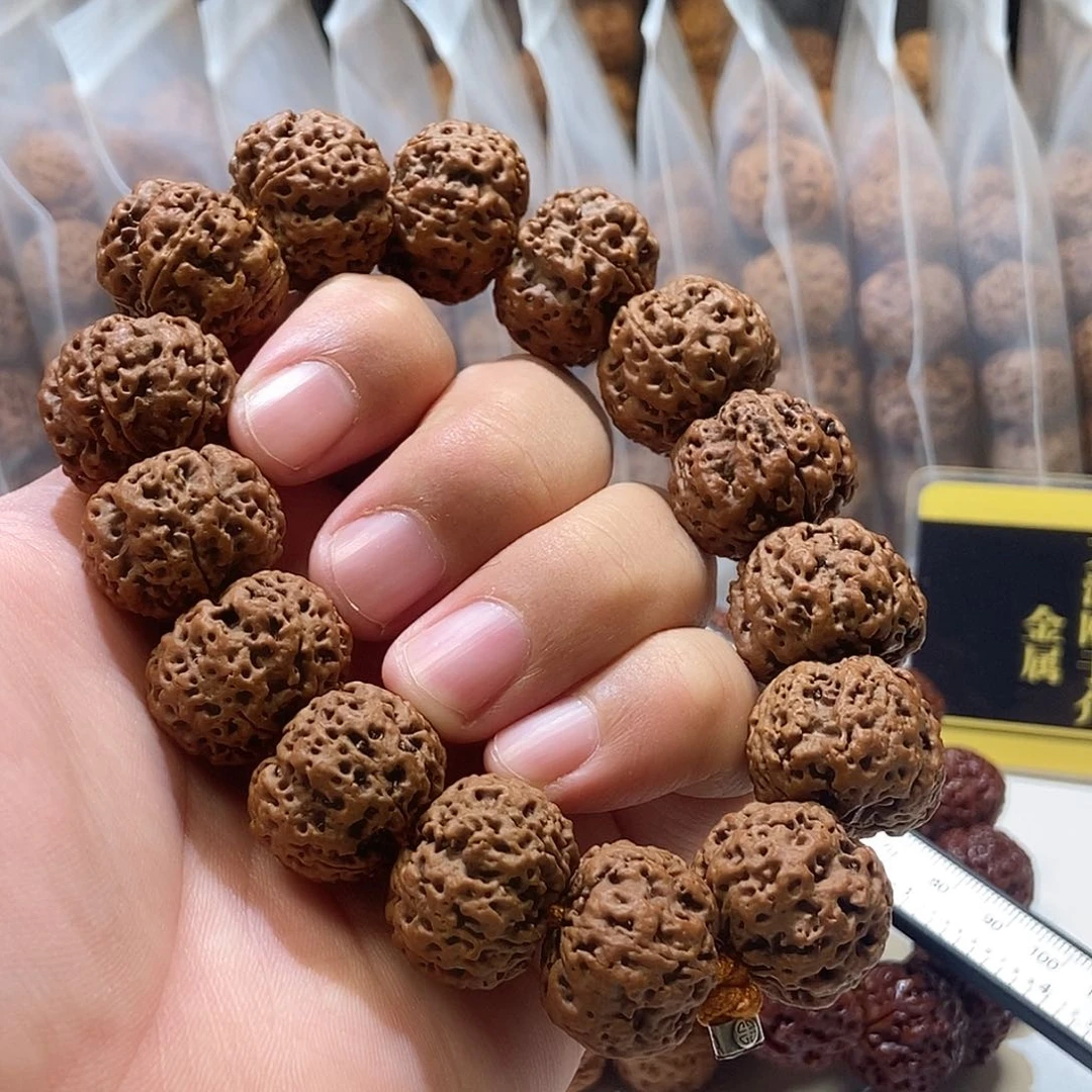 吊坠金刚菩提私人订制刀切豆腐块双龙梅花22mm