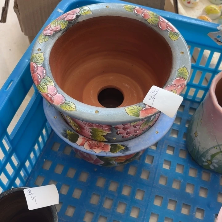 镇***发景德镇手绘花盆陶瓷