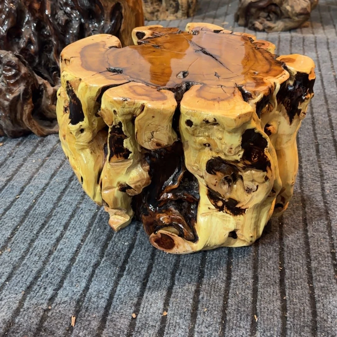 禅***缘龙纹鸡心枣木手工艺品