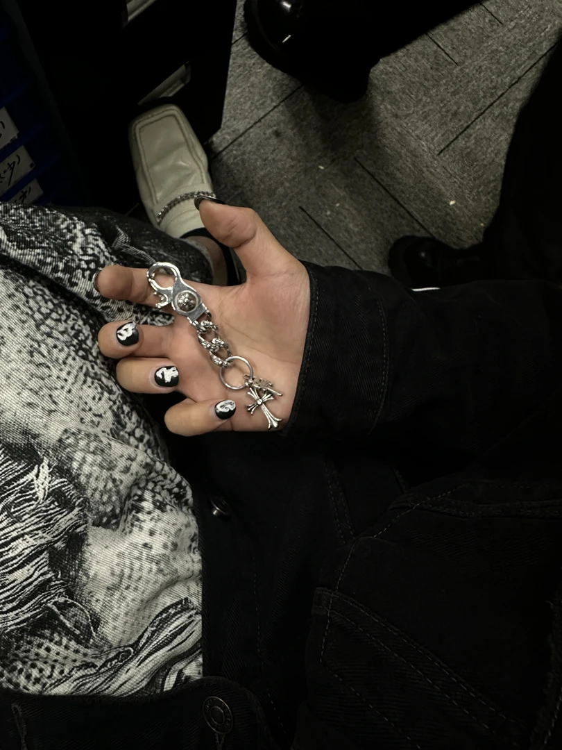 合金项链 【蛇年 正义之剑 裤链】古巴十字圣剑挂链国潮风发字嘻哈