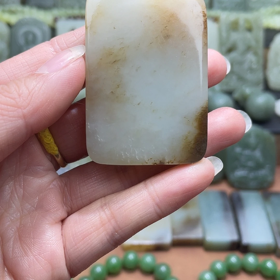 和田玉未镶嵌吊坠(不含链)