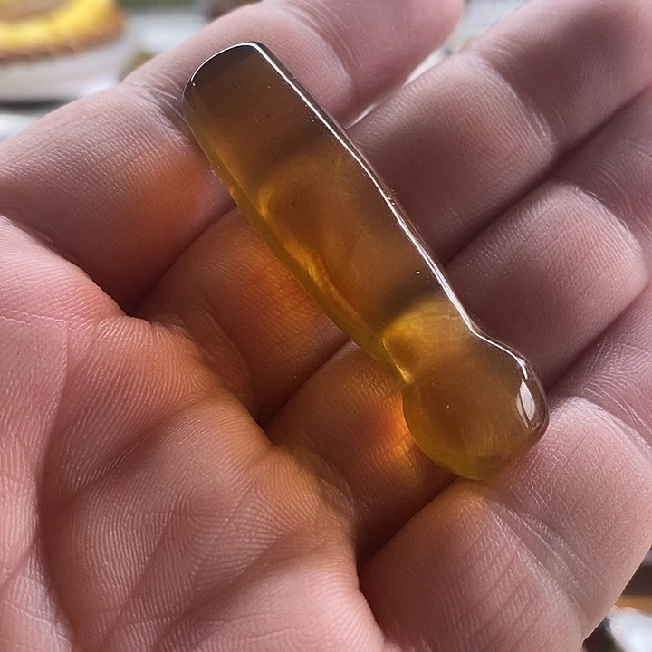 未镶嵌琥珀珠宝奇石烟嘴