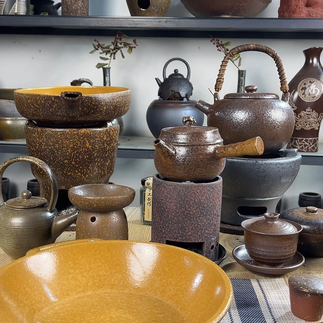 紫砂粗陶实用砂锅