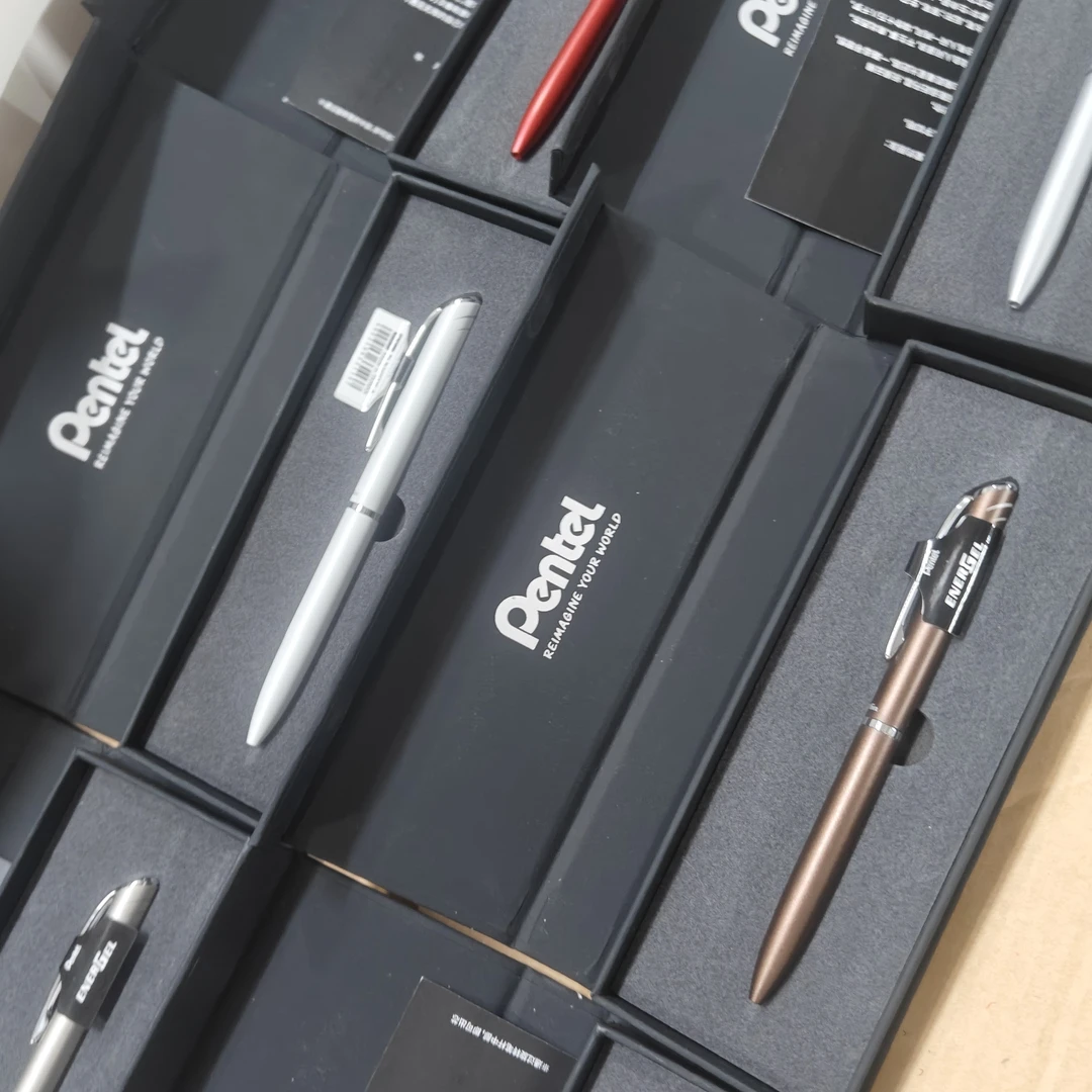 【一支】2005中性笔磨砂金属笔杆低重心重手感针管中性笔速干水笔