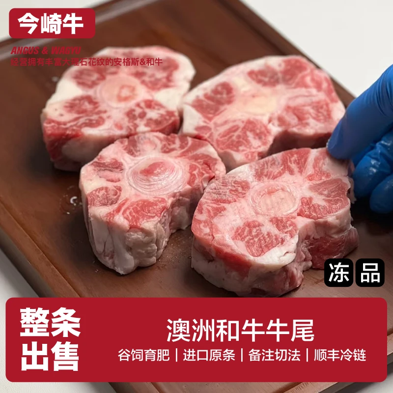 【和牛牛尾整条定制】澳洲谷饲育肥450天F1代和牛炖汤牛尾巴