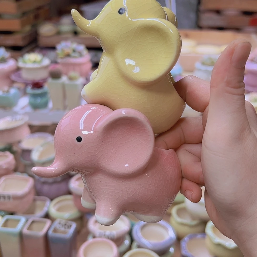 陶瓷花盆当场满12包邮