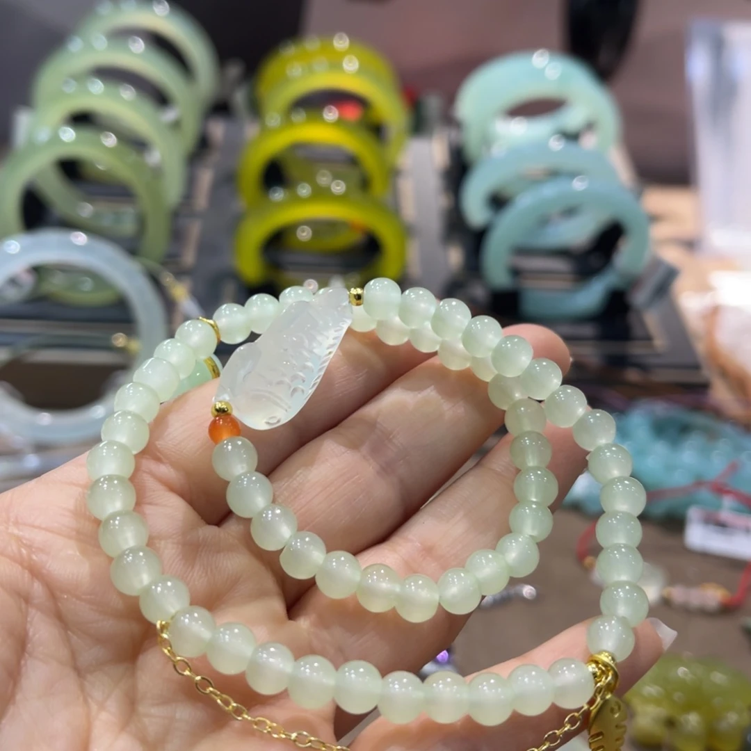 岫玉手镯未镶嵌手镯