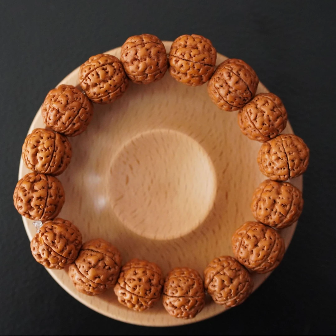 12—16mm金刚菩提单圈印尼老树王高密精选五瓣盘玩佩戴