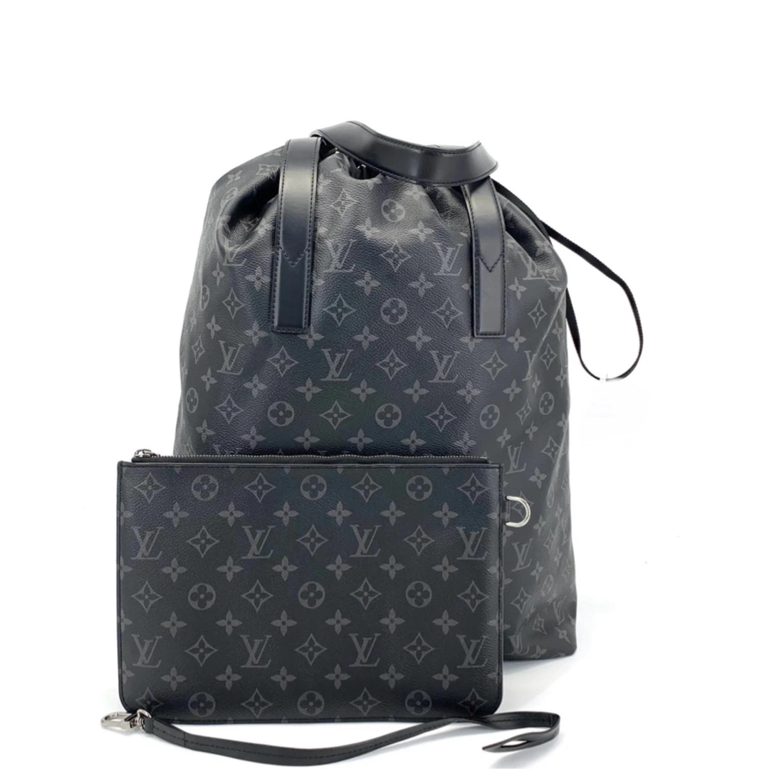 99新 LouisVuitton/路易威登 黑老花子母抽绳托特包 尺寸42/41