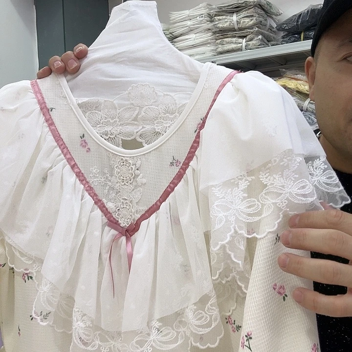 三醋酯纤维宫廷风睡裙