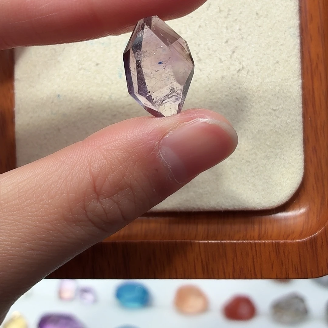 水晶珠宝半成品银S925镶嵌福利款 紫超七