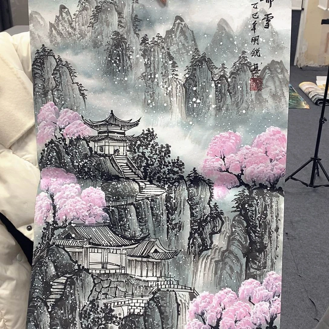 国画国画手绘作品