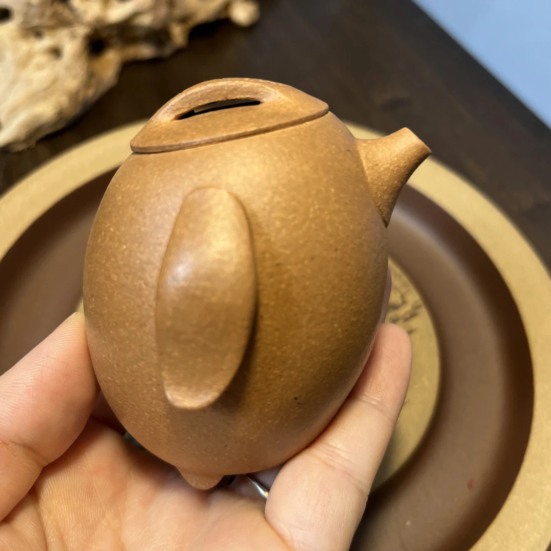 宜兴原矿紫砂半手工小品半手工制作100CC小企鹅