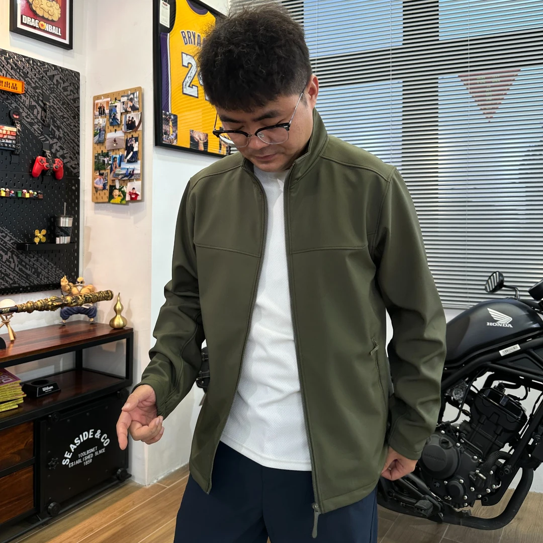 战术夹克！防风防泼水 男士户外立领软壳加绒春秋款冲锋衣休闲外套