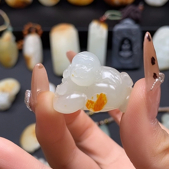 和田玉未镶嵌吊坠(不含链)