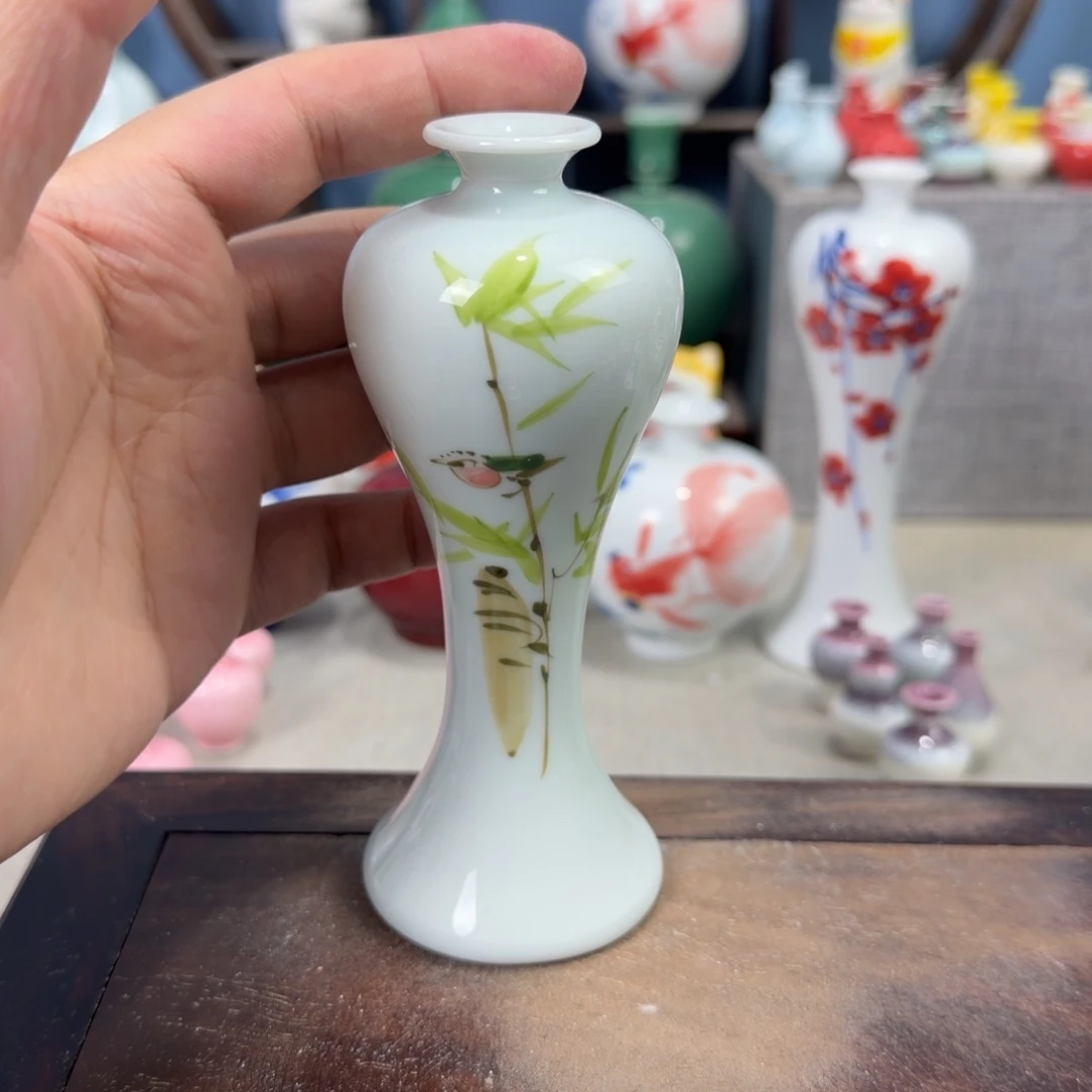 陶瓷手工小花器摆件
