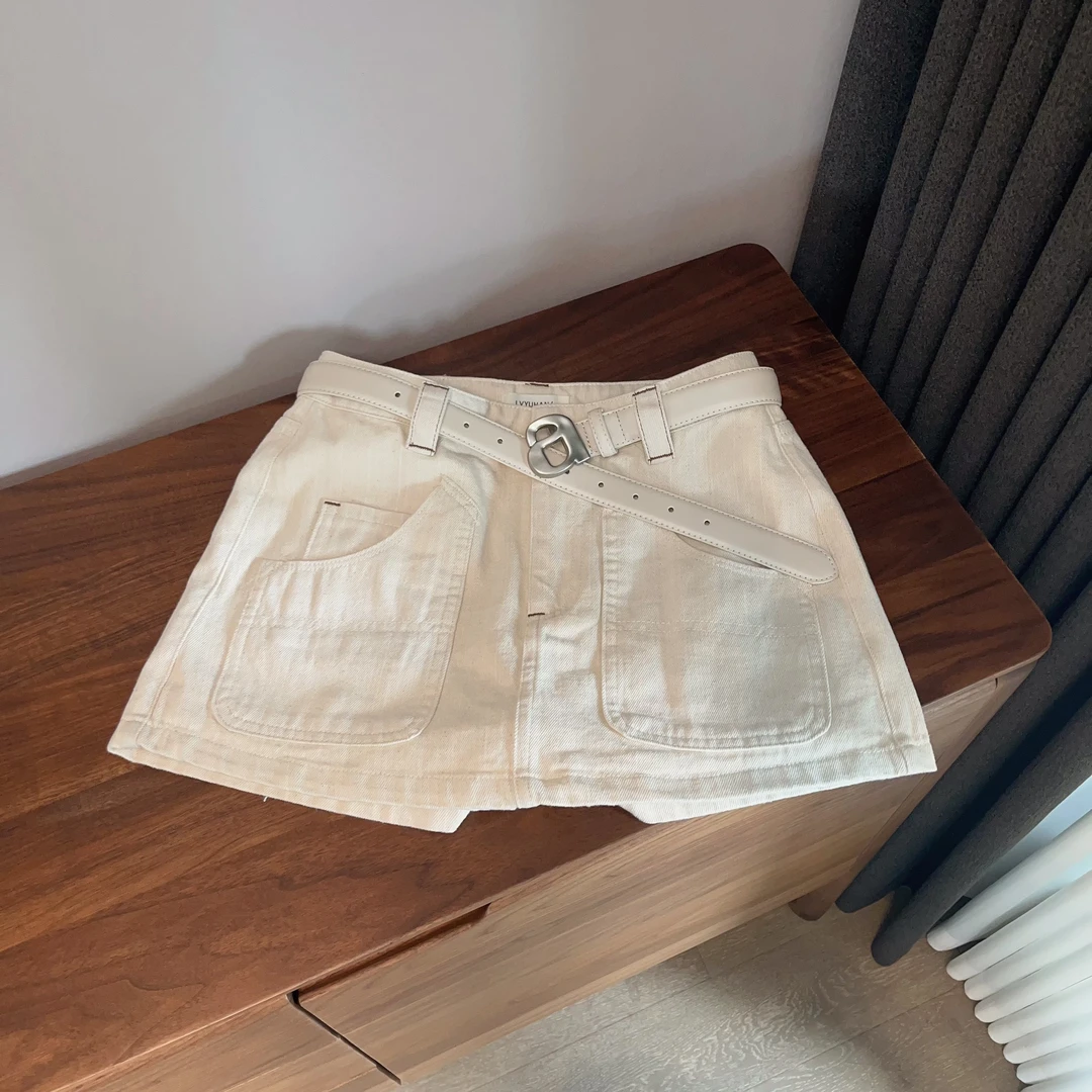 【欧货】版型很好牛仔原色牛仔短裤百搭时尚夏季复古水洗热裤