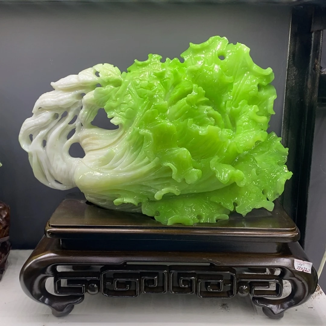 用***4玉家居摆件白菜摆件