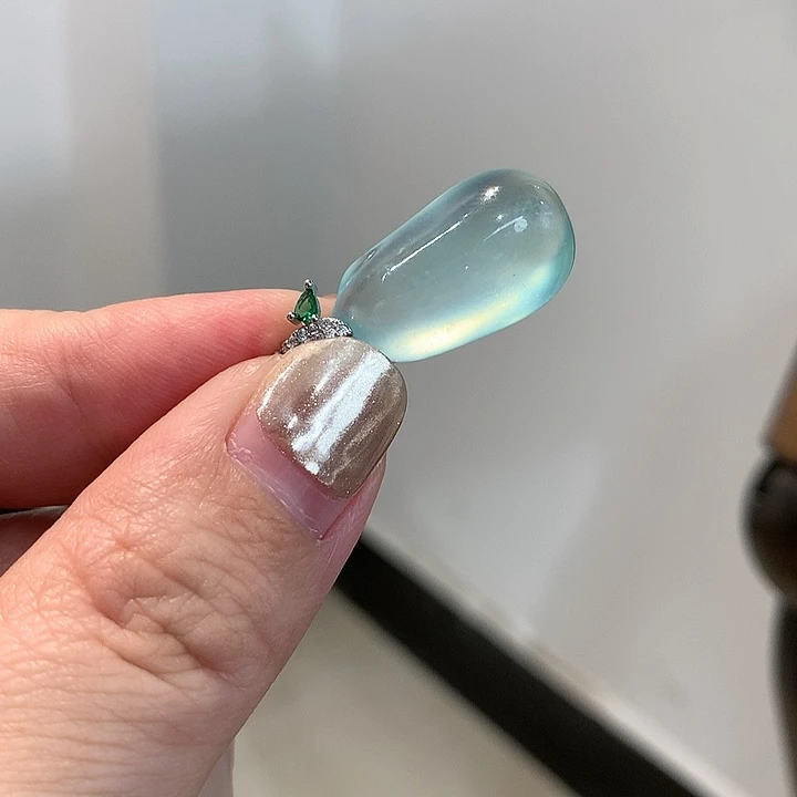 岫玉未镶嵌颈饰【猫家】天然玉石颈饰不带链子