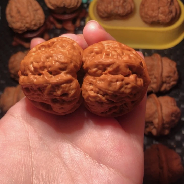 文玩核桃把件40四开八腿手工打底