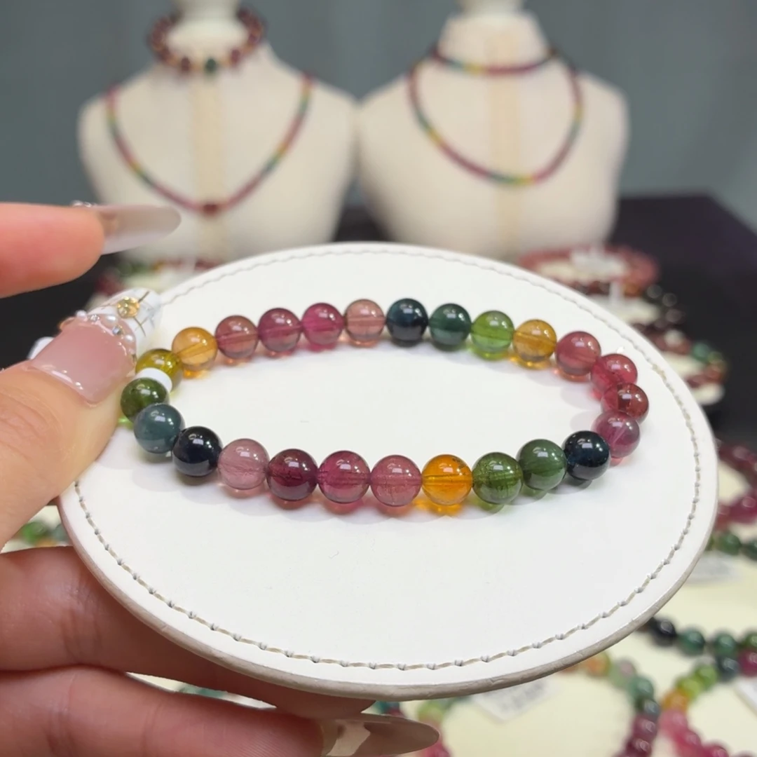 碧玺未镶嵌手链A42