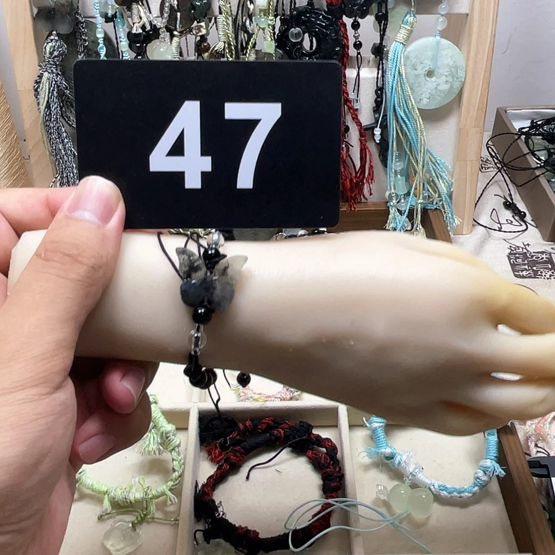 蛇纹石玉合金颈饰