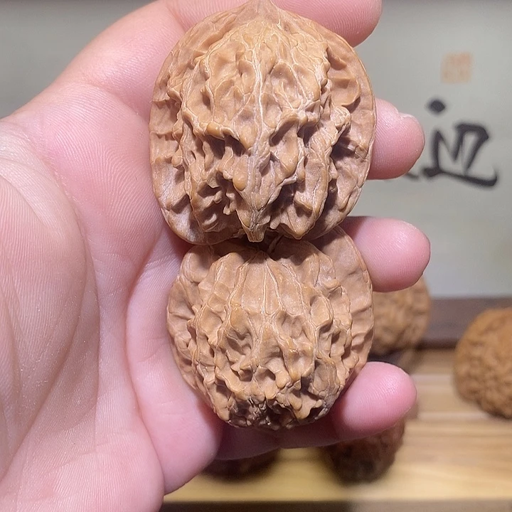 文玩核桃把件饕***ミ39盘山公子帽练手对