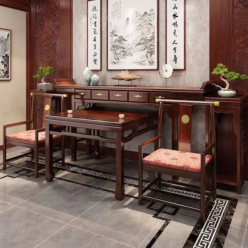 中堂六件套改价链接条案门厅家具