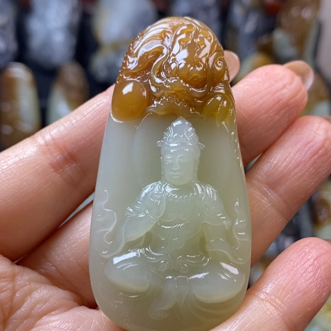 快***务和田玉未镶嵌挂件