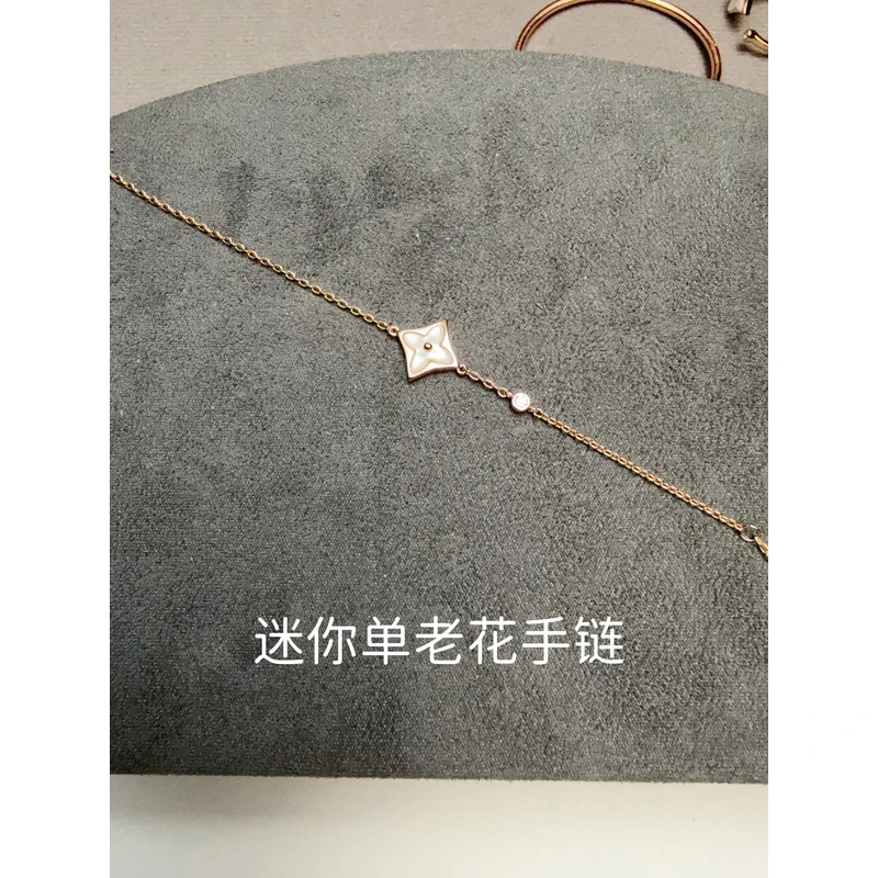 合金项链 V金高版本项链 单花老花手链   247