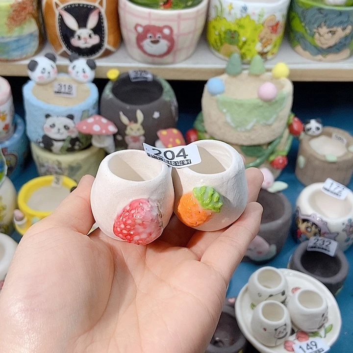 大舅手工手绘盆204