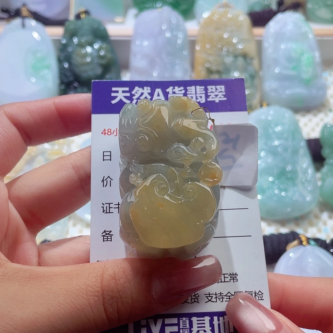 颈饰未镶嵌翡翠貔貅
