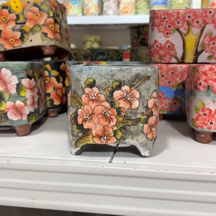 景德镇手绘花盆陶瓷10/11