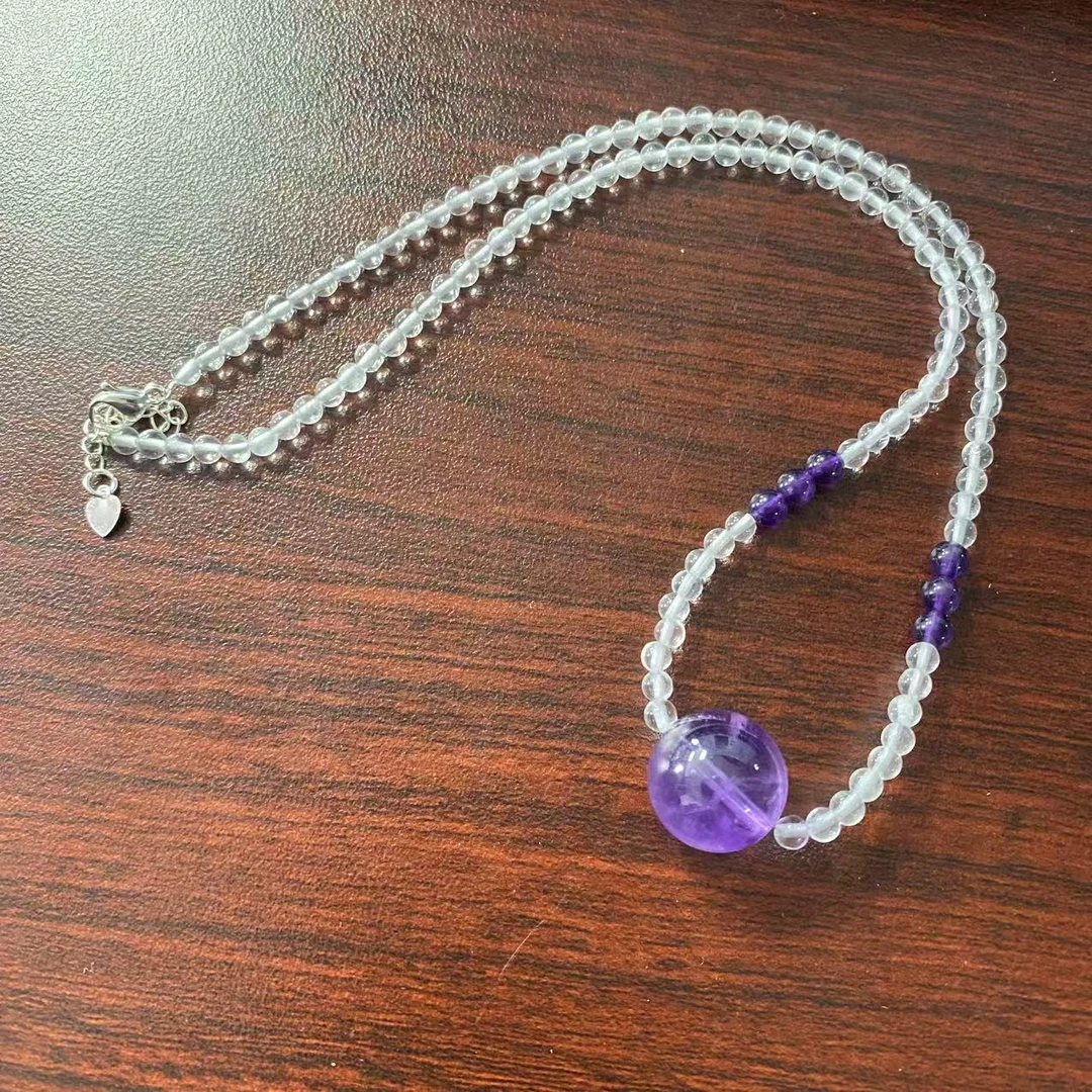 131号紫水晶吊坠多样性发其一