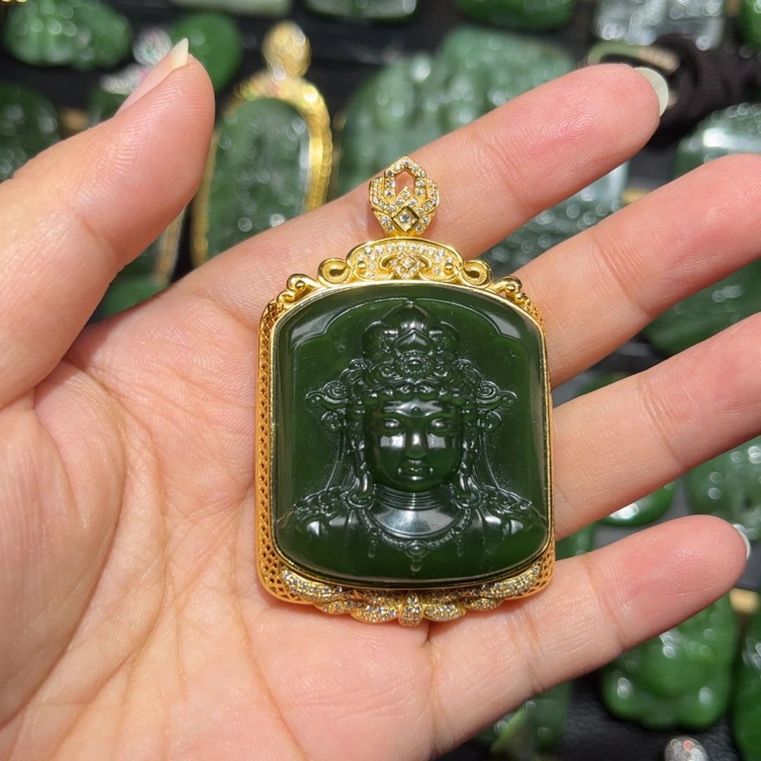 和田玉未镶嵌颈饰