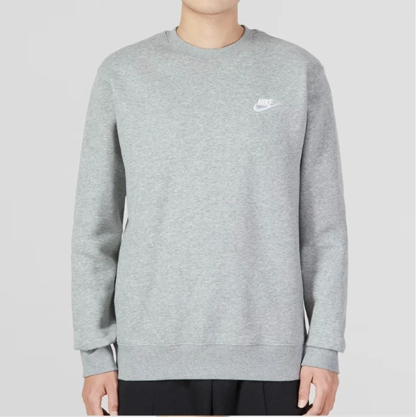 NIKE/耐克男子灰色卫衣针织加绒运动休闲圆领卫衣 BV2663063 #HB