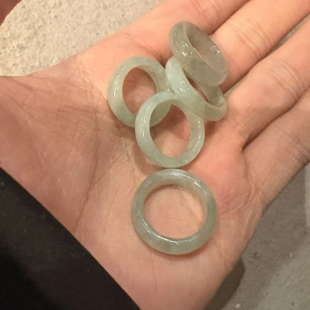 天然翡翠A货戒圈多样性发其一q408