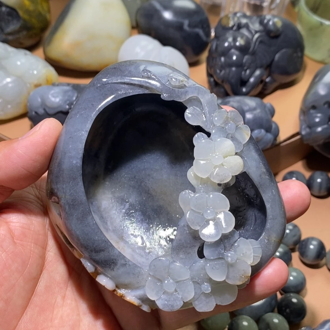 和田玉未镶嵌摆件